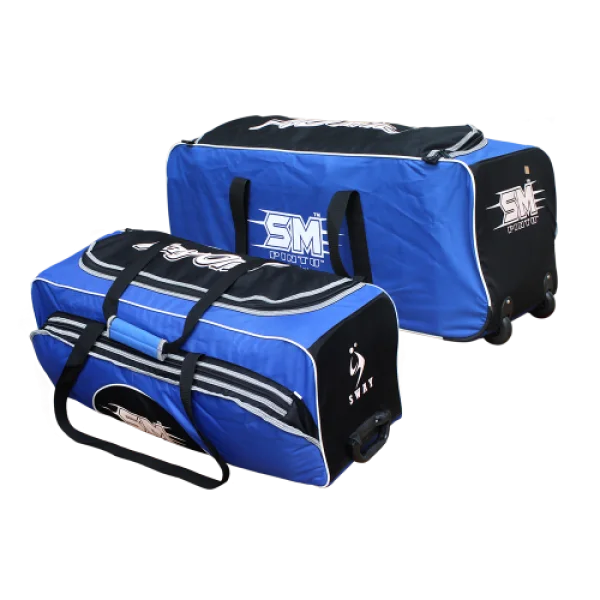 Blue and Black Sports Roller Duffle Bags PNG