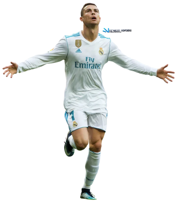 Cristiano Ronaldo Real Madrid Celebration PNG Transparent