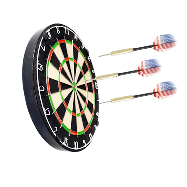 Dartboard with American Flag Darts PNG