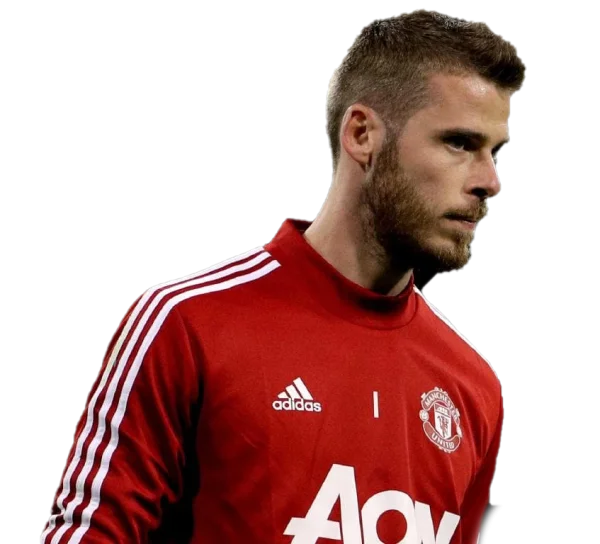 David De Gea Manchester United Goalkeeper Red Jersey PNG