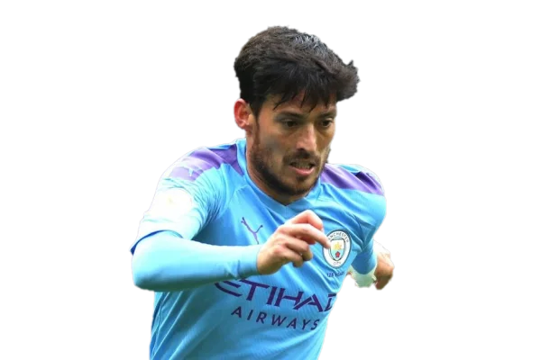 David Silva Manchester City Footballer Action PNG