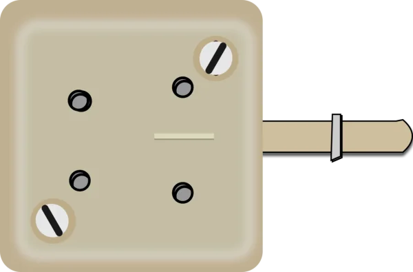 Vintage Electrical Socket Panel with Jack PNG
