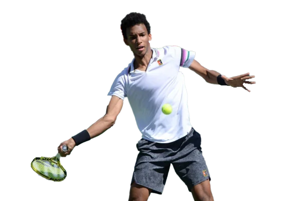 Male Tennis Player Hitting Forehand Shot PNG