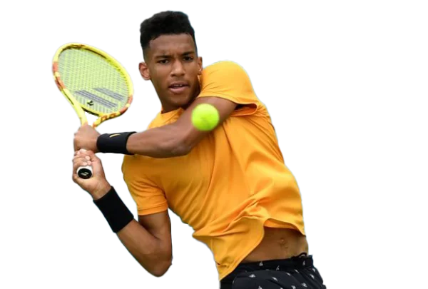 Male Tennis Player Hitting Forehand Shot PNG