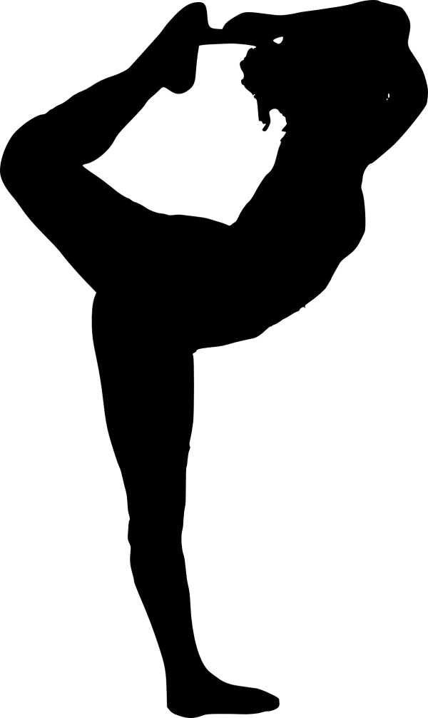 Female Dancer Pose Yoga Silhouette PNG
