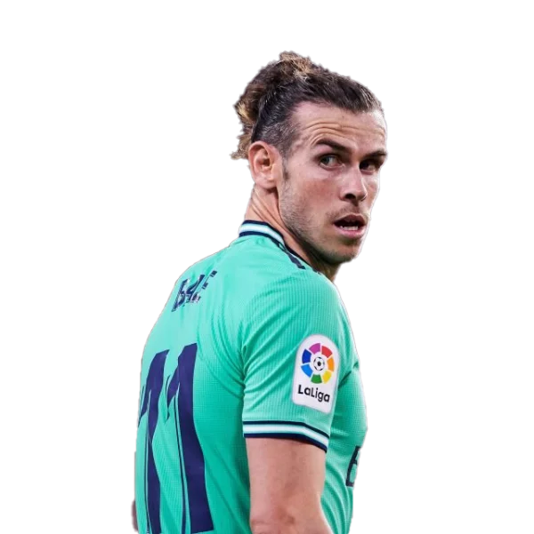 Gareth Bale Real Madrid Light Green Jersey PNG