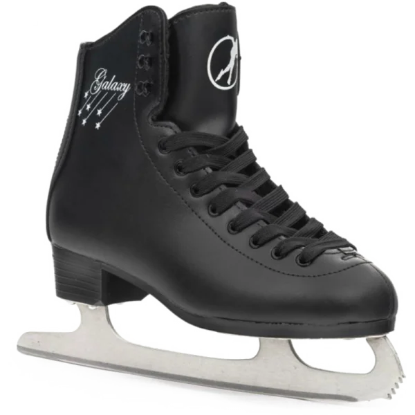 Black Figure Ice Skate with Galaxy Logo PNG