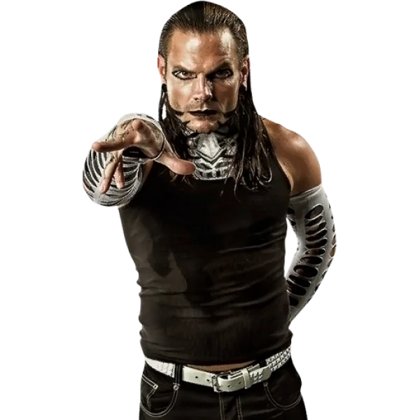 Professional Wrestler Jeff Hardy Posing with Face Paint PNG