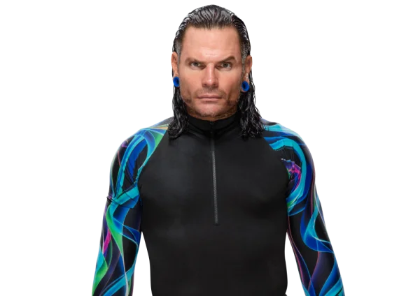 Jeff Hardy Wrestler Portrait with Abstract Sleeves PNG