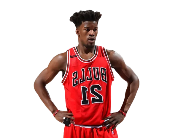 Jimmy Butler Chicago Bulls Red Jersey PNG