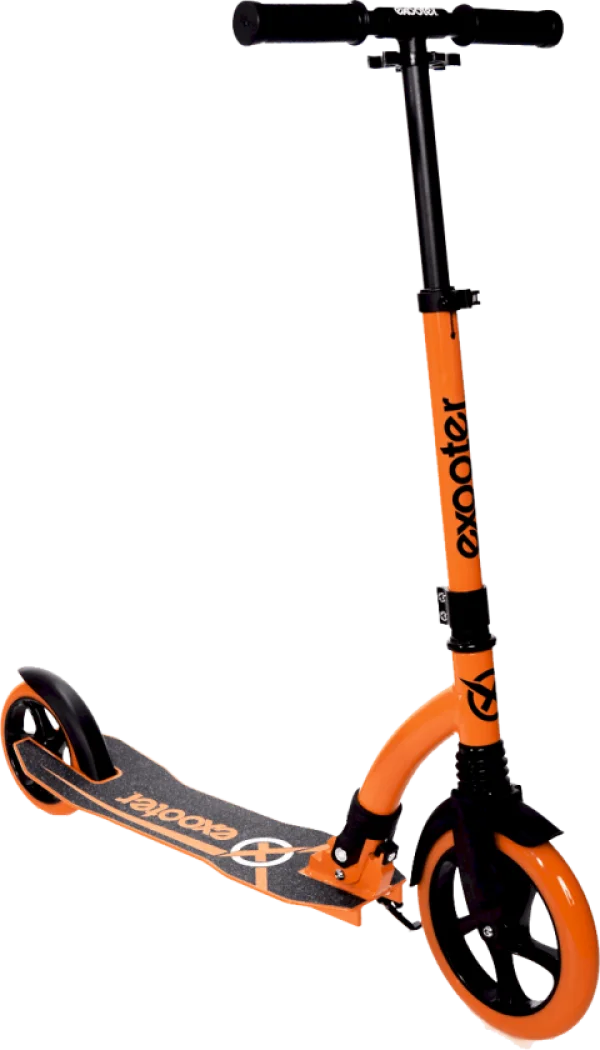 Orange Kick Scooter with Black Accents PNG