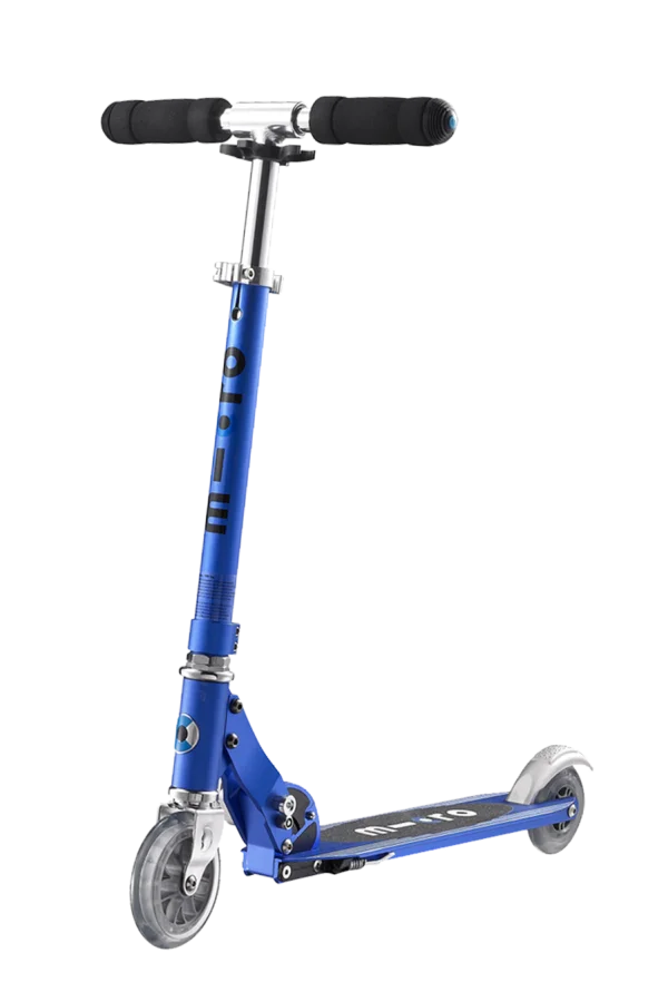 Bright Blue Micro Kick Scooter PNG