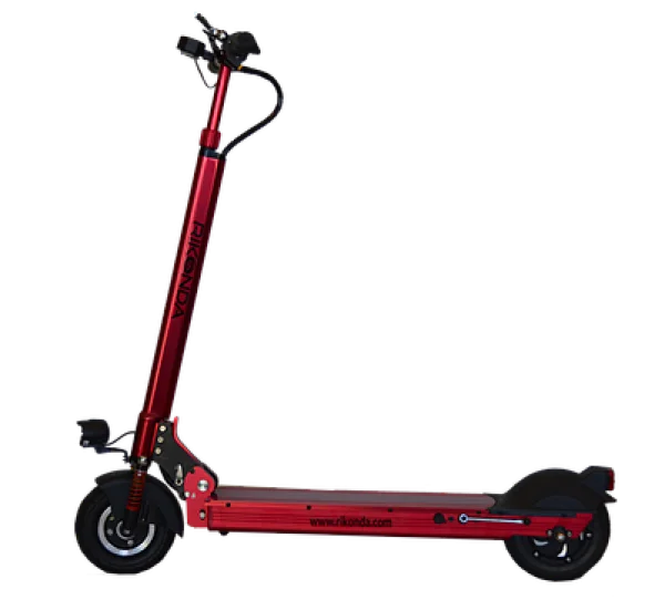 Red Electric Scooter Side View PNG