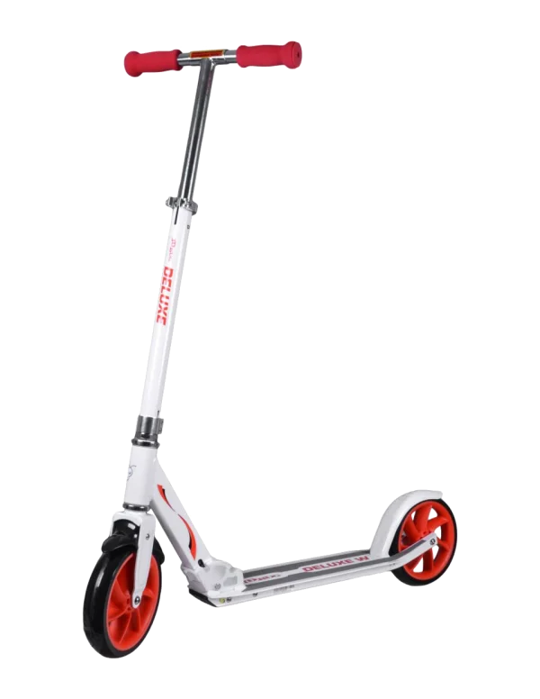 White and Red Deluxe Kick Scooter PNG