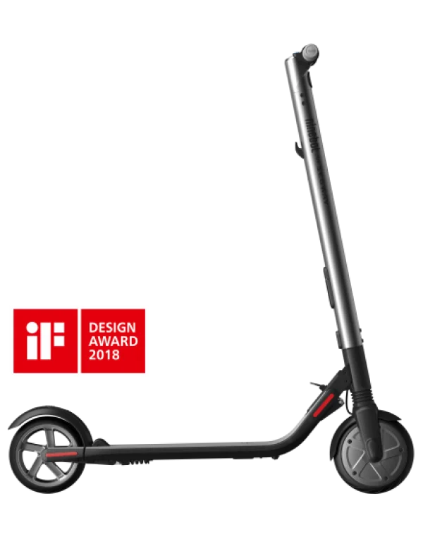 Dark Grey Electric Scooter with iF Design Award PNG