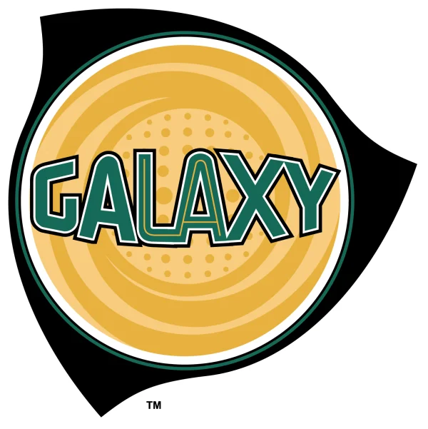 Green and Yellow Galaxy Text Logo PNG