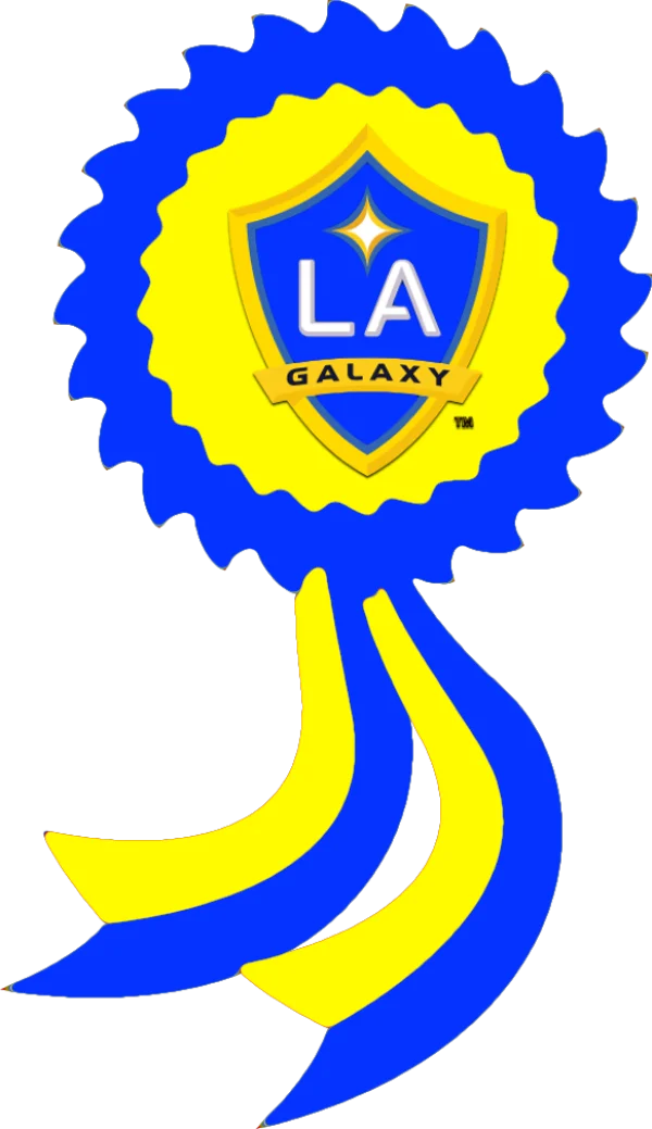 LA Galaxy Rosette Award Ribbon PNG