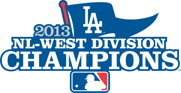 Los Angeles Dodgers 2013 NL-West Division Champions Logo PNG