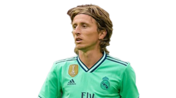Luka Modric Real Madrid Footballer Portrait PNG
