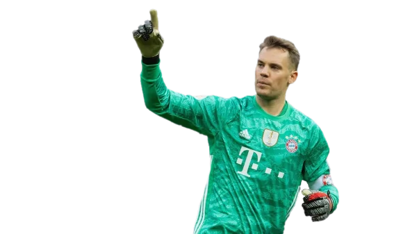 Manuel Neuer Bayern Munich Goalkeeper Pointing Up PNG