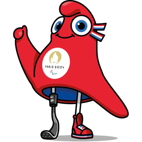 Paris 2024 Phryges Paralympic Mascot PNG