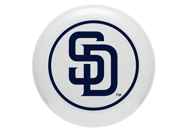 White San Diego Padres Logo Frisbee PNG
