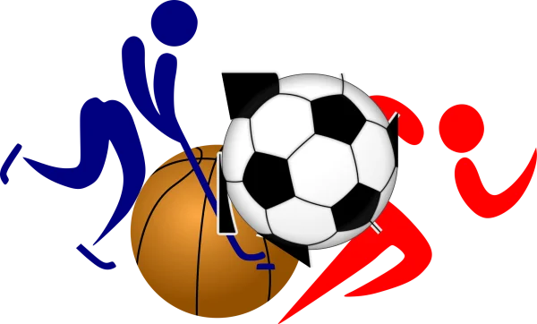 Multi-Sport Icon with Basketball and Soccer Ball PNG