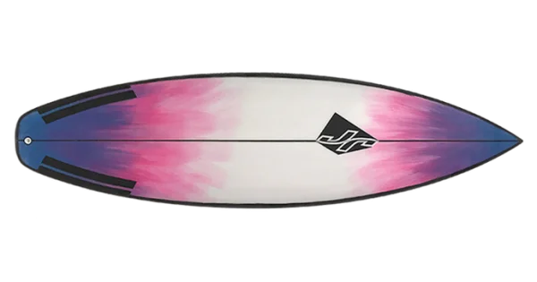 Gradient Pink and Blue Surfboard Top View PNG