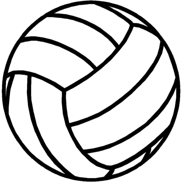 Volleyball Silhouette Outline PNG