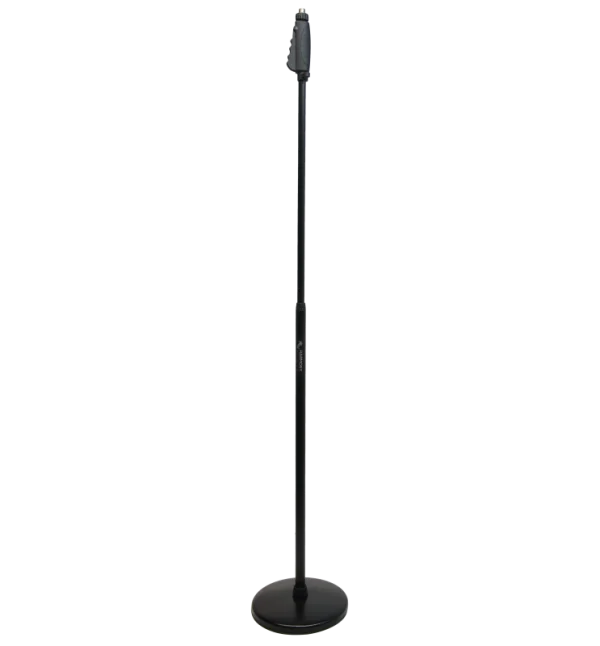 Black Adjustable Microphone Stand PNG
