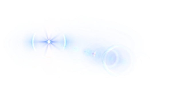 Dynamic Blue Lens Flare Light Streak PNG