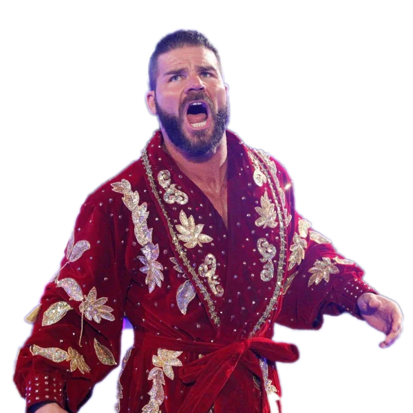Bobby Roode Wrestler in Red Velvet Robe PNG
