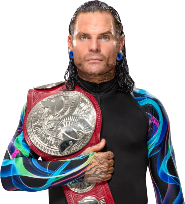 Jeff Hardy with SmackDown Tag Team Championship Belt PNG