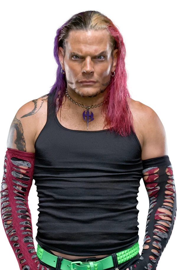 Professional Wrestler Jeff Hardy with Pink and Purple Hair PNG