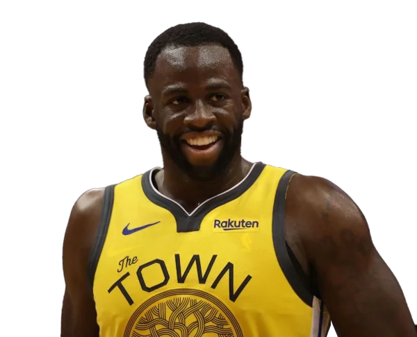 Draymond Green Smiling in Golden State Warriors 'The Town' Jersey PNG