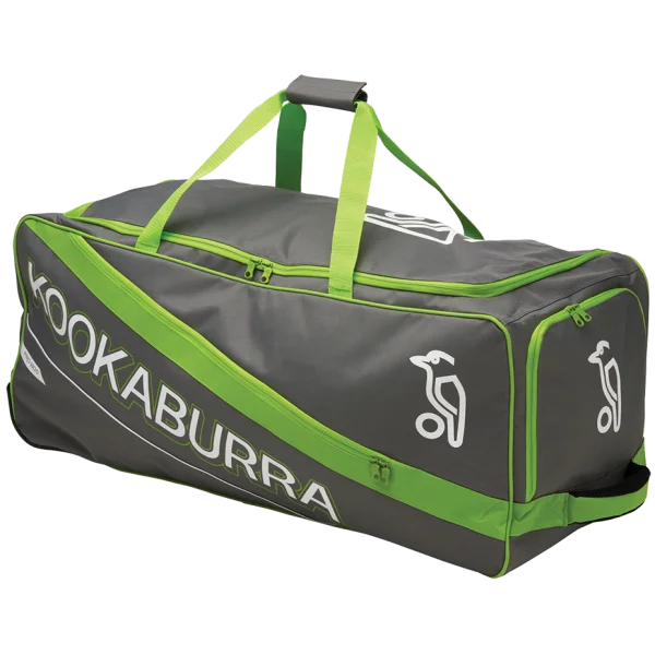 Kookaburra Grey and Green Cricket Duffel Bag PNG