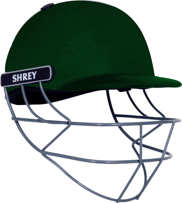 Dark Green Shrey Cricket Helmet PNG