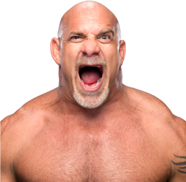 Wrestler Bill Goldberg Roaring Face PNG