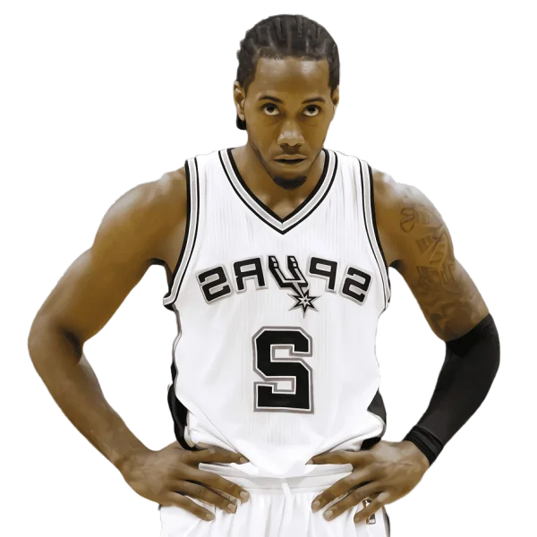 Kawhi Leonard San Antonio Spurs Jersey Stance PNG
