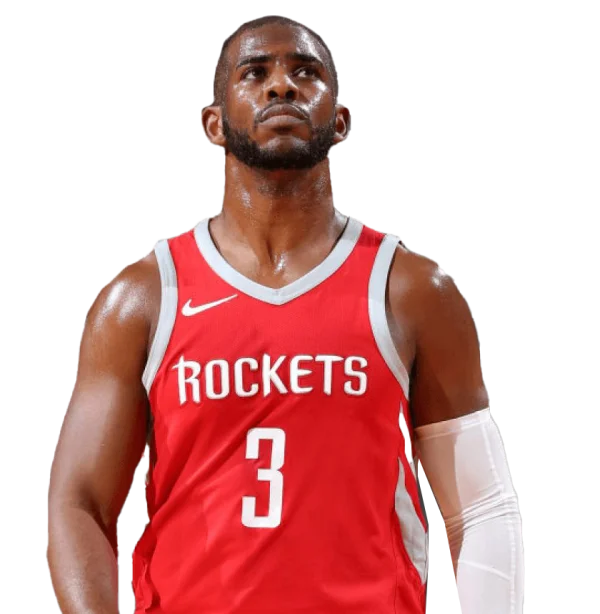 Chris Paul Houston Rockets Red Jersey PNG