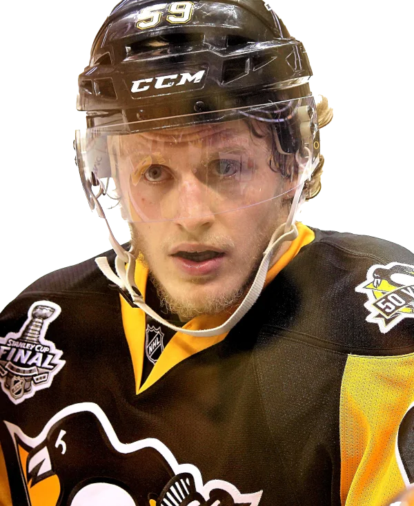 Pittsburgh Penguins Hockey Player #59 Close-Up PNG