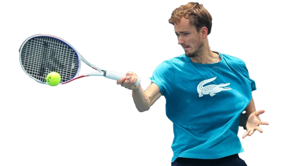 Daniil Medvedev Tennis Player Forehand Shot PNG