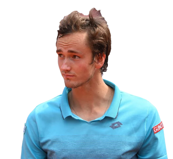 Professional Tennis Player Daniil Medvedev Looking Left PNG