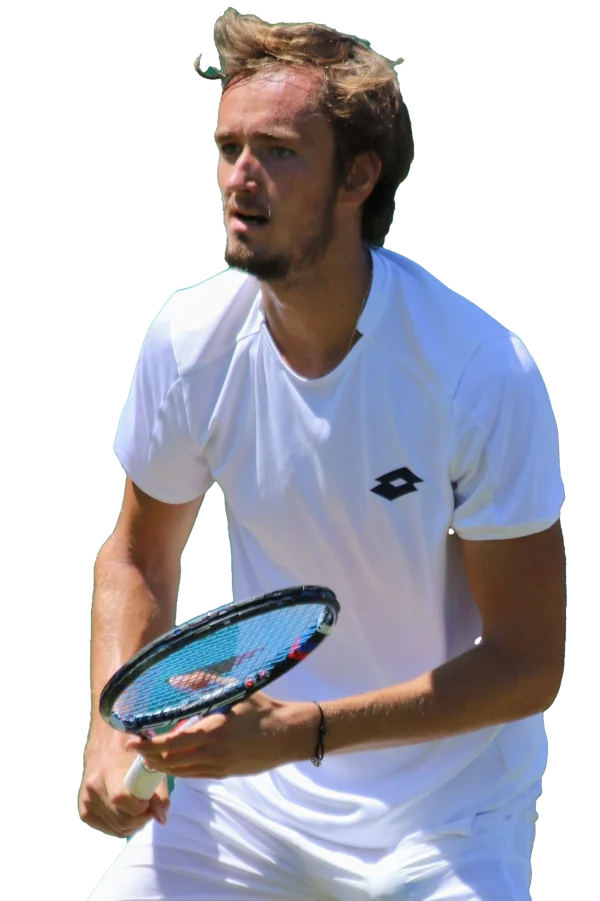 Daniil Medvedev Tennis Player with Racket PNG