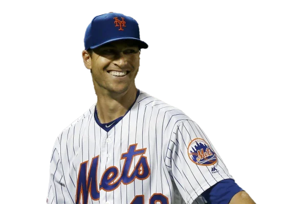 Smiling Jacob deGrom New York Mets Baseball Player PNG