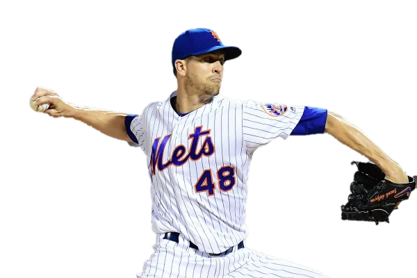 New York Mets Pitcher Jacob deGrom Mid-Pitch PNG