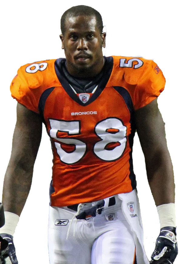 Von Miller Denver Broncos #58 Football Player PNG