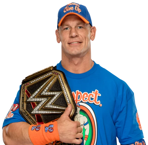 John Cena with WWE Championship Belt PNG