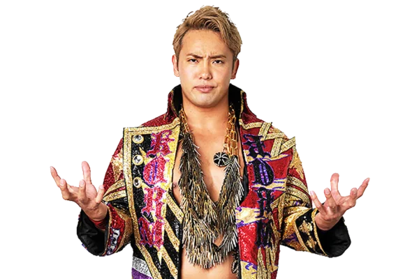 Japanese Professional Wrestler Kazuchika Okada in Elaborate Jacket PNG