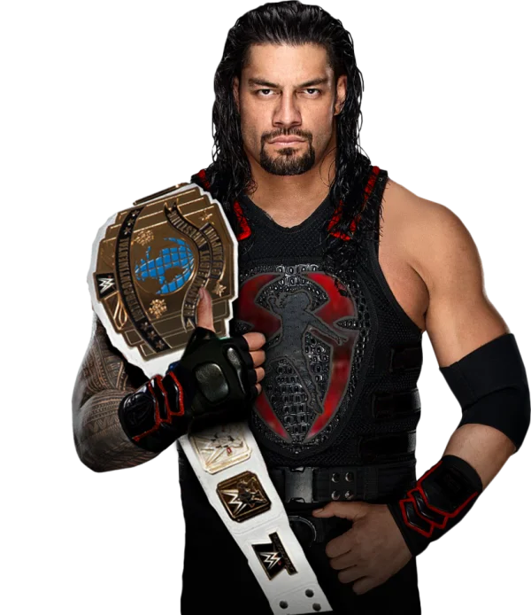 Roman Reigns with Intercontinental Championship Belt PNG